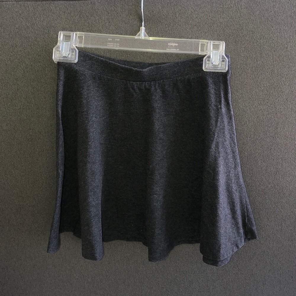 Dark gray skater skirt